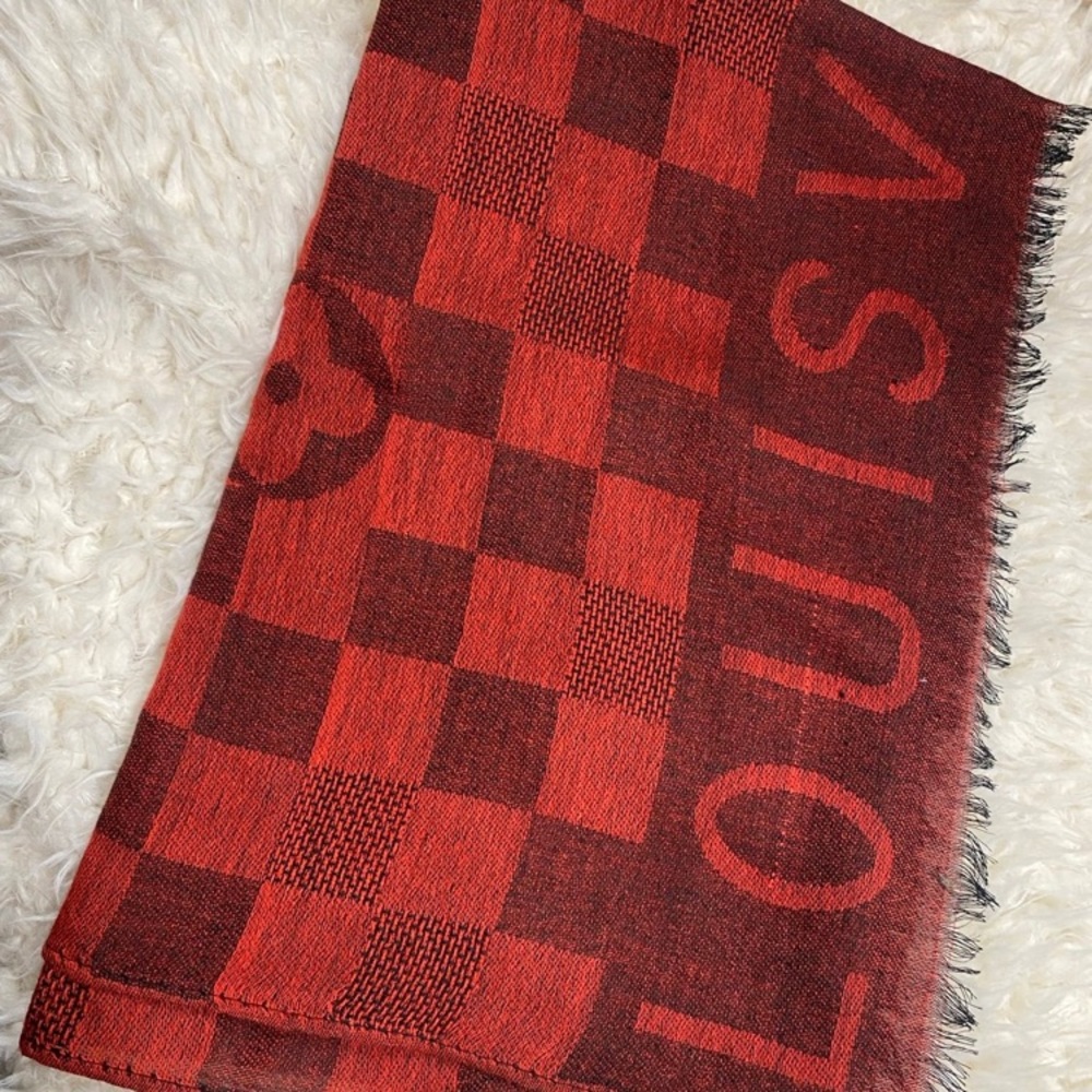 Red Checkered Scarf